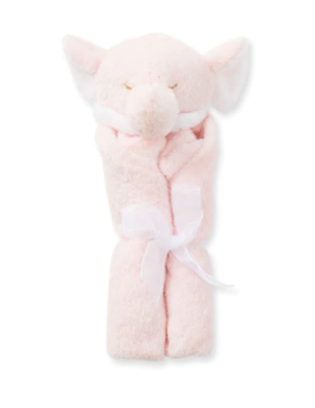 Pink Elephant Lovey Blanket