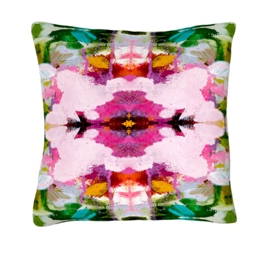 Namaste Pink Luxe Faux Hide Pillow