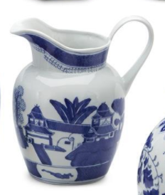 Blue and White Pitcher