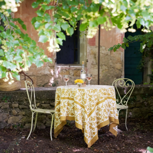 Granada Mustard Tablecloth