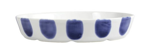 VIETRI Santorini Dot Oval Baker
