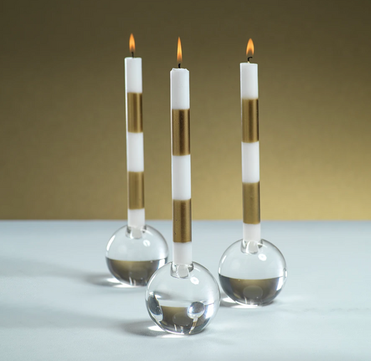 Round Crystal Candle Holder