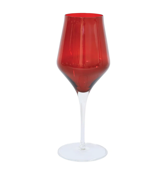 VIETRI Contessa Red Water/Stemmed Wine Glass