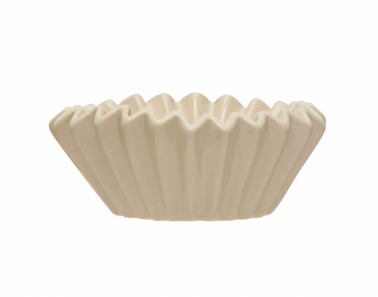 Stoneware Fluted Bowl - Large