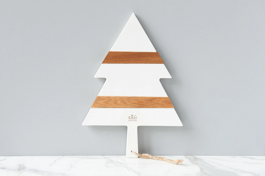 White Mod Tree Charcuterie Board - Small