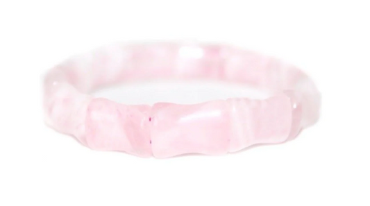 Rose Quartz Bamboo Bangle