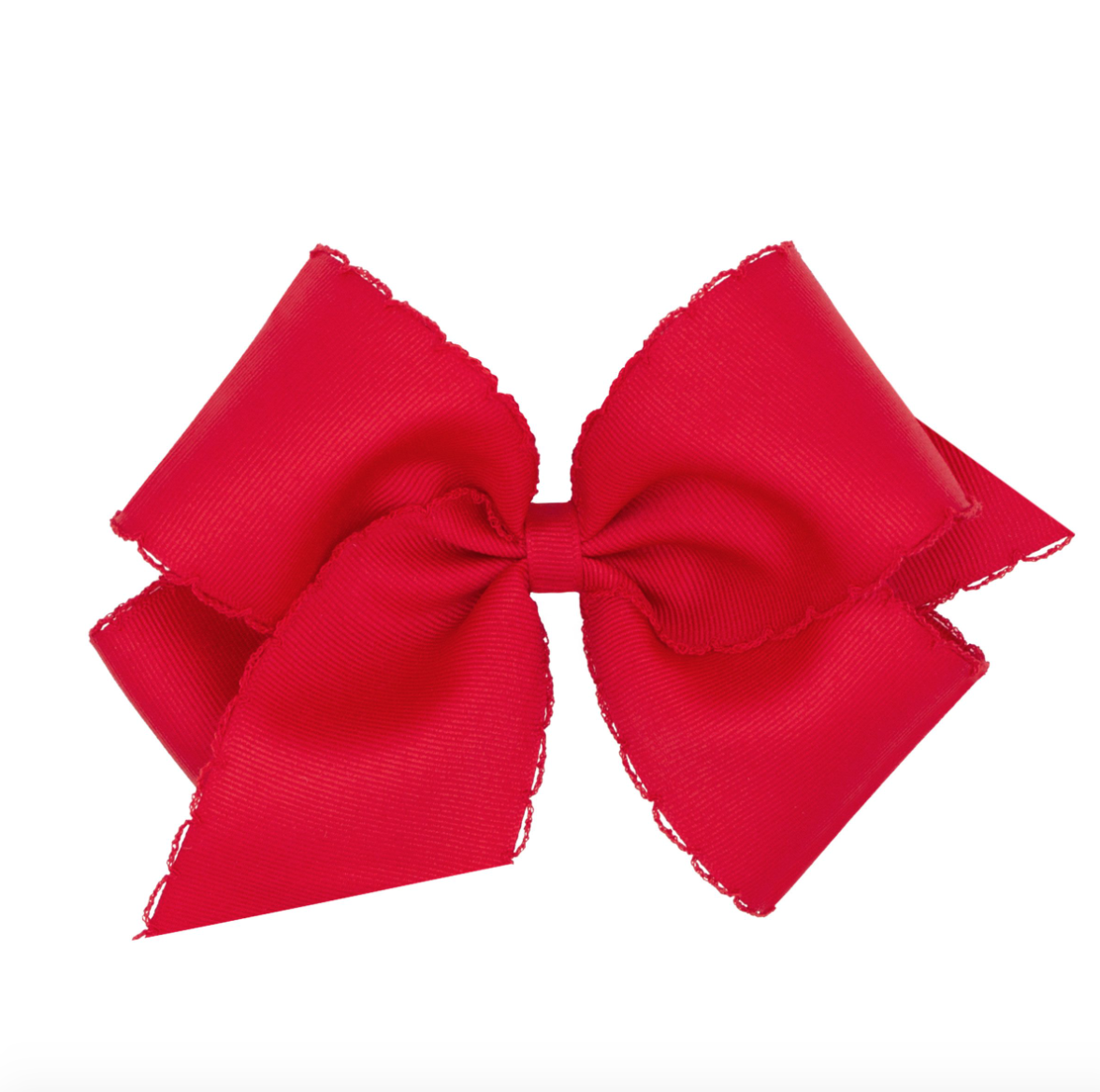 King Grosgrain Bows with Matching Moonstitch Edges
