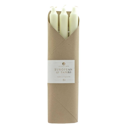 Ivory 12" Taper Candles Gift Package