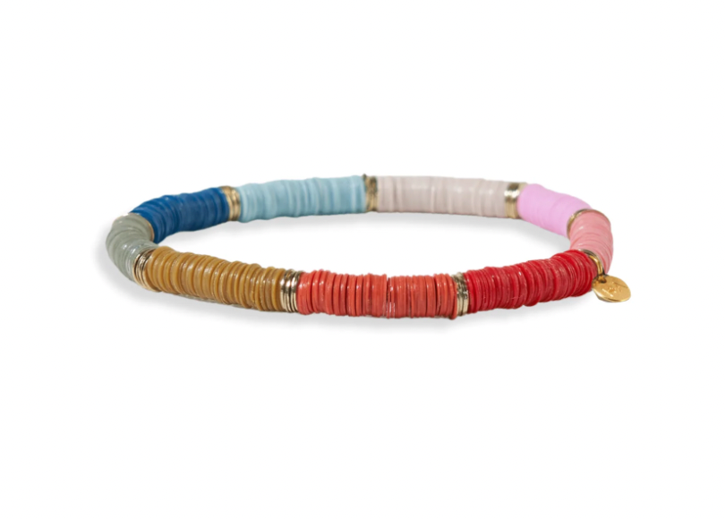 Multicolor Color Block Stretch Bracelet