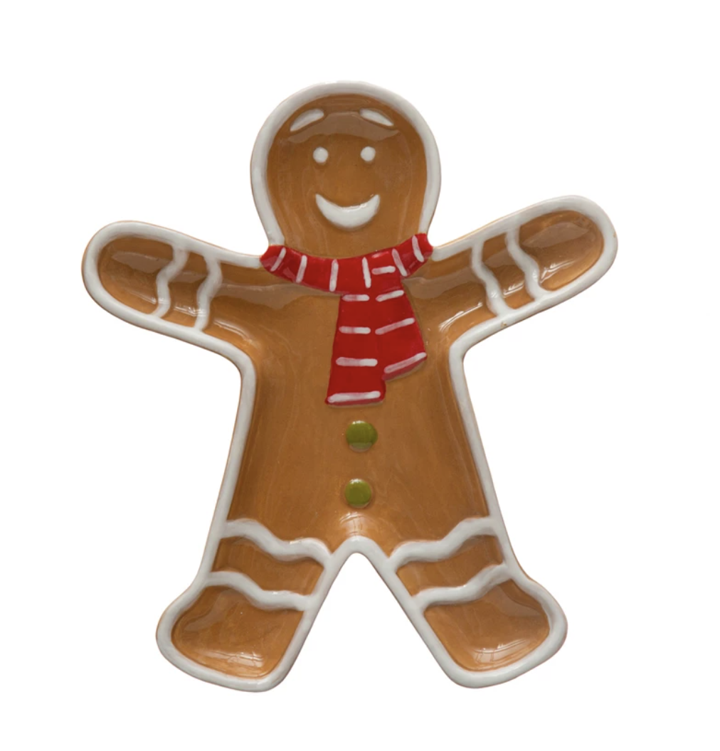Gingerbread Man Shaped Plate