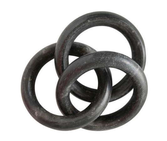 Black Marble Circle Chain