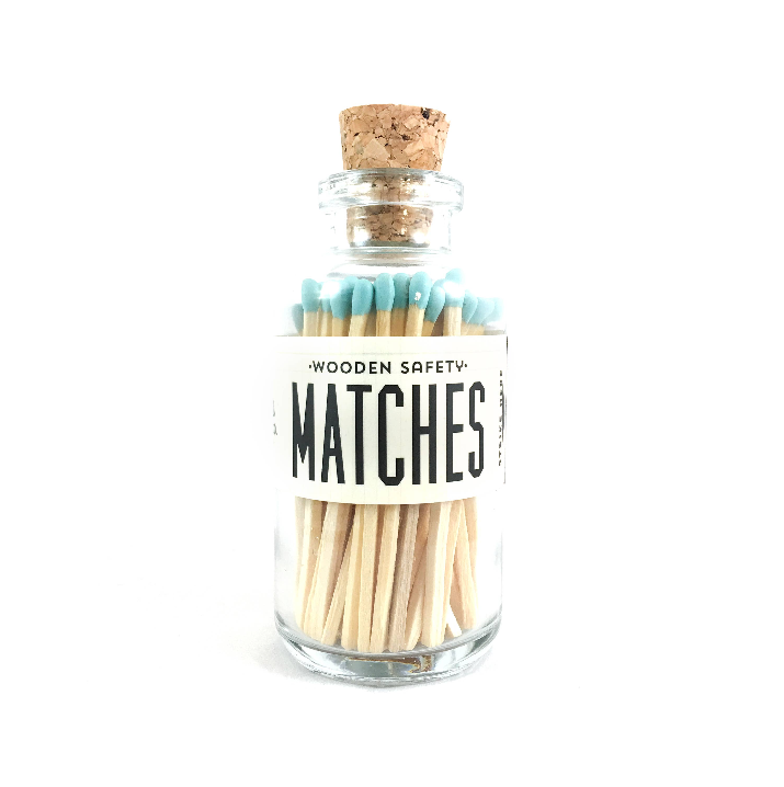 Teal Mini Vintage Apothecary Matches