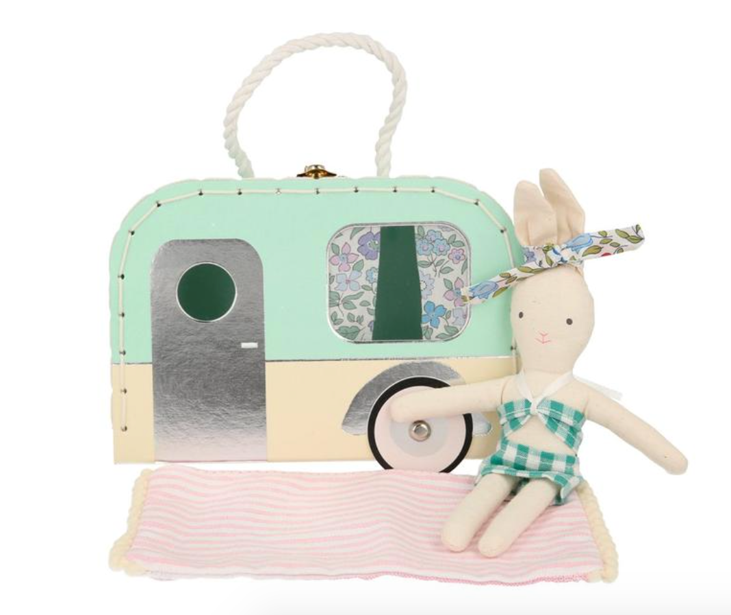 Caravan Bunny Suitcase Doll