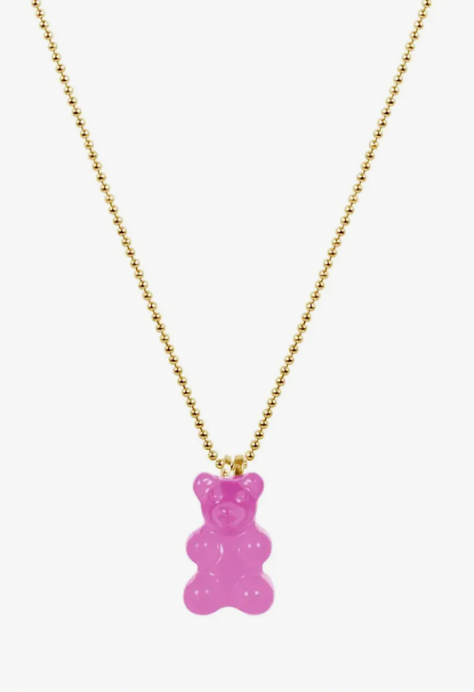 Yummy Bear Necklace - Pink