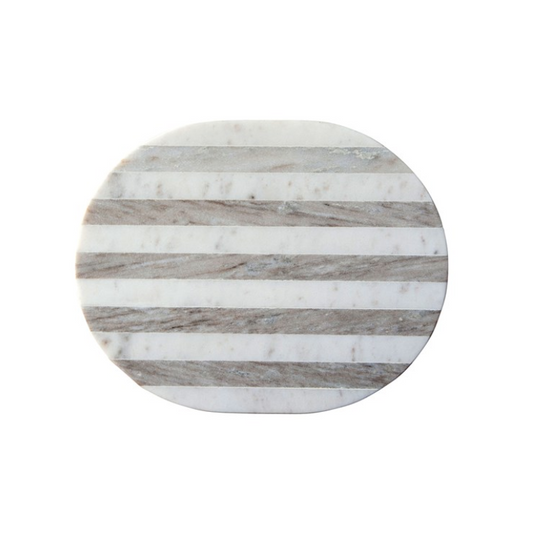 Grey and White Stripe Cheese/Cutting Board