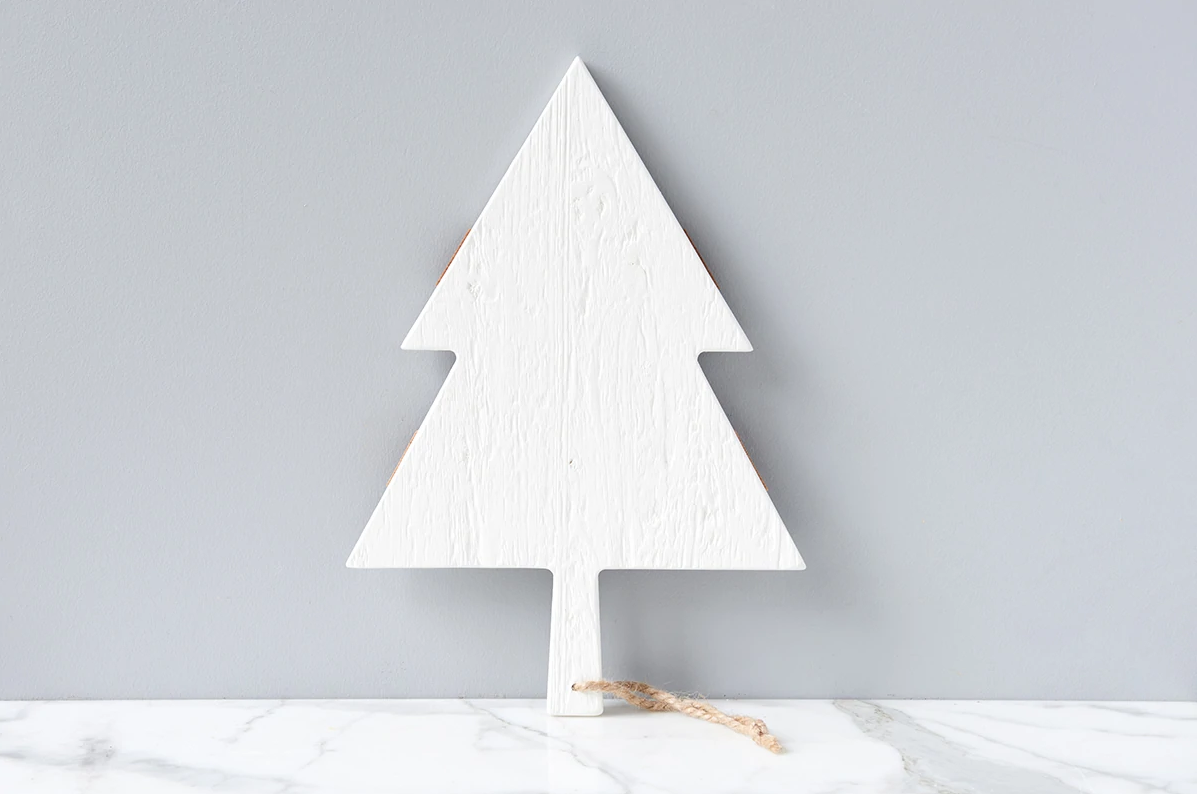 White Mod Tree Charcuterie Board - Small