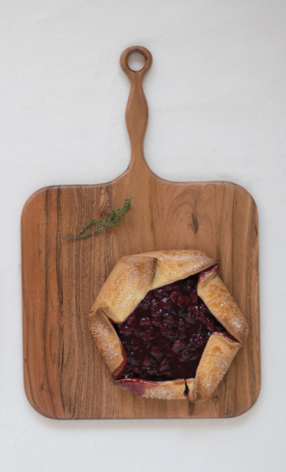 Wood Cheese/Cutting Board with Handle