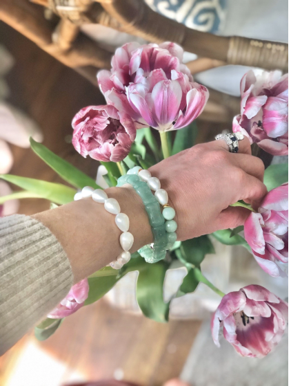 Jade and Pearl Bracelet