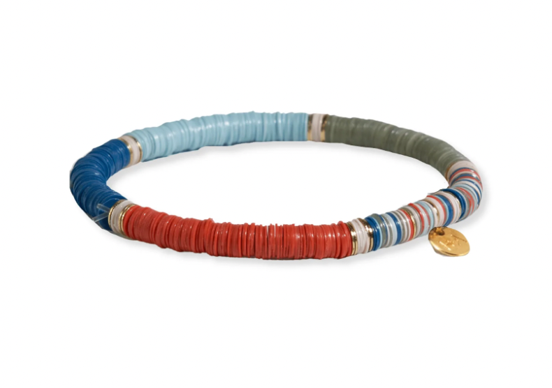 Coastal Multi Color Multi Mix Stretch Bracelet