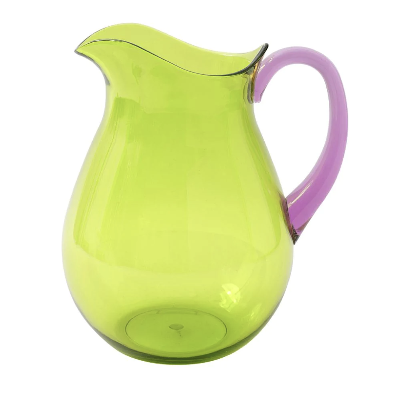 Acrylic Pitcher in Green with Amethyst Handle