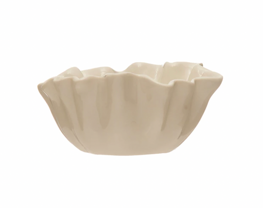 Stoneware Fluted Bowl - Small