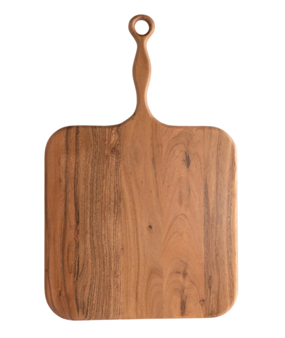 Wood Cheese/Cutting Board with Handle