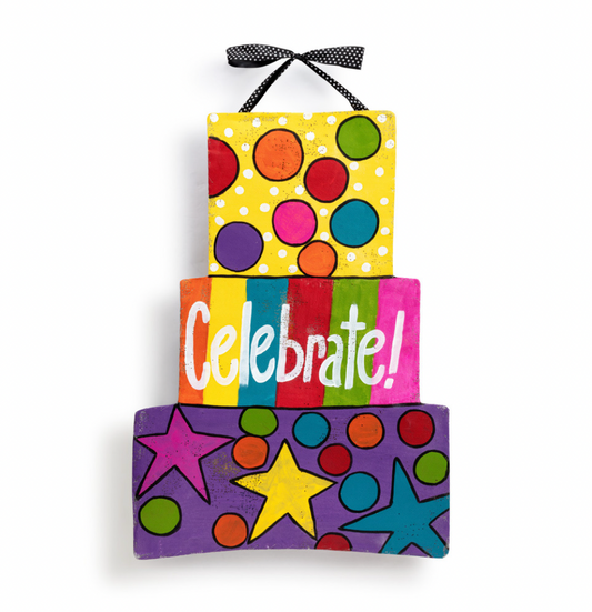 Reversible Celebrate Door Hanger