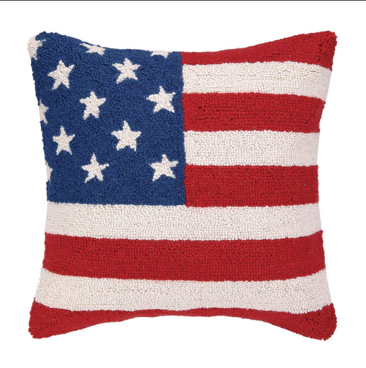 USA American Flag Red, White and Blue Hook Pillow