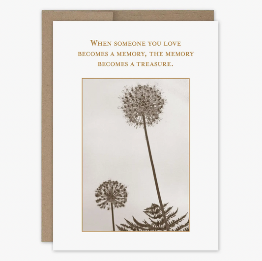 Memory Treasure Sympathy Card