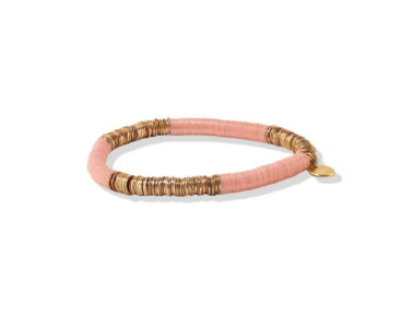 Blush & Gold Stretch Bracelet