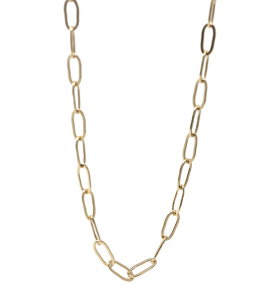 Long Layering Paperclip Necklace