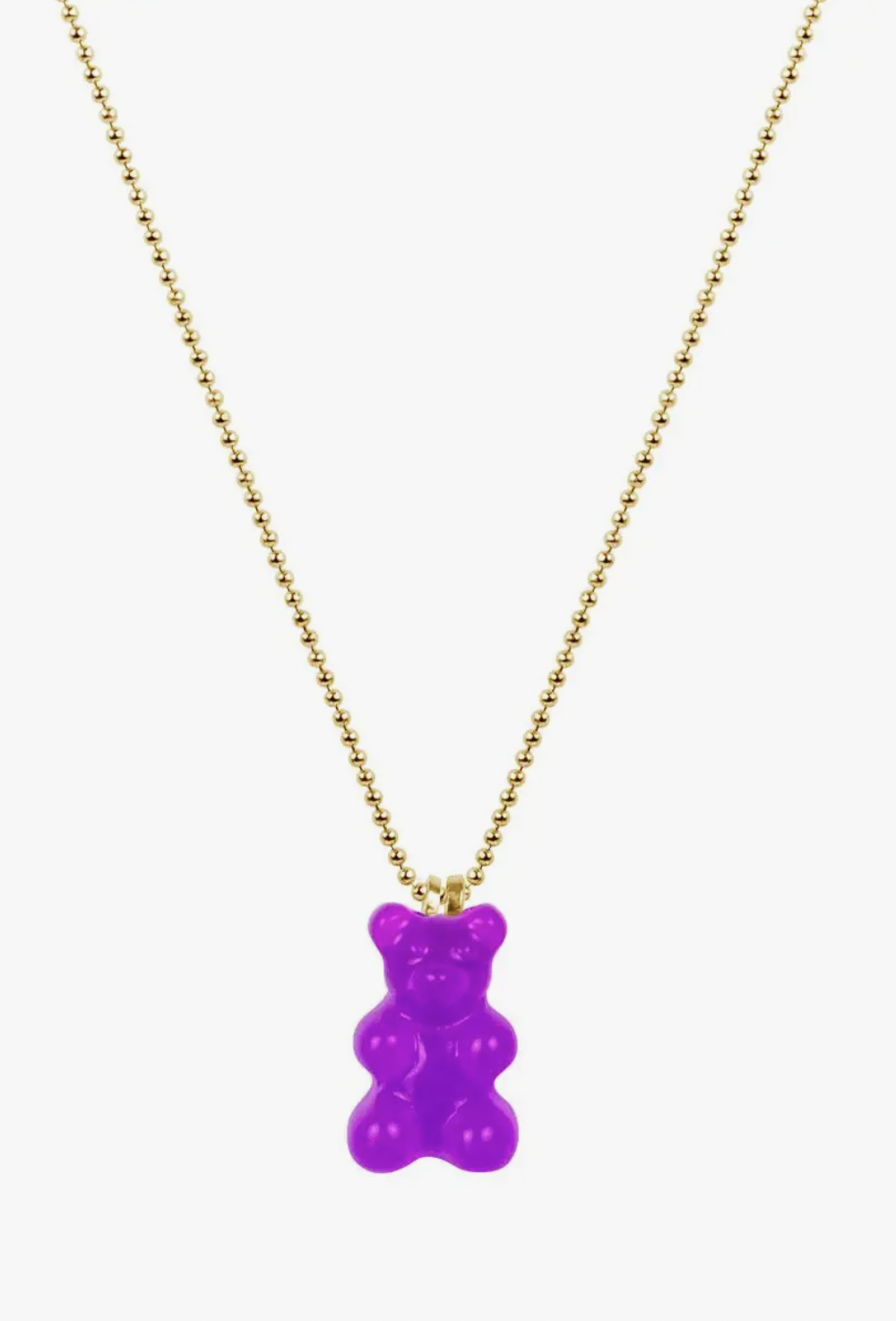 Yummy Bear Necklace - Purple