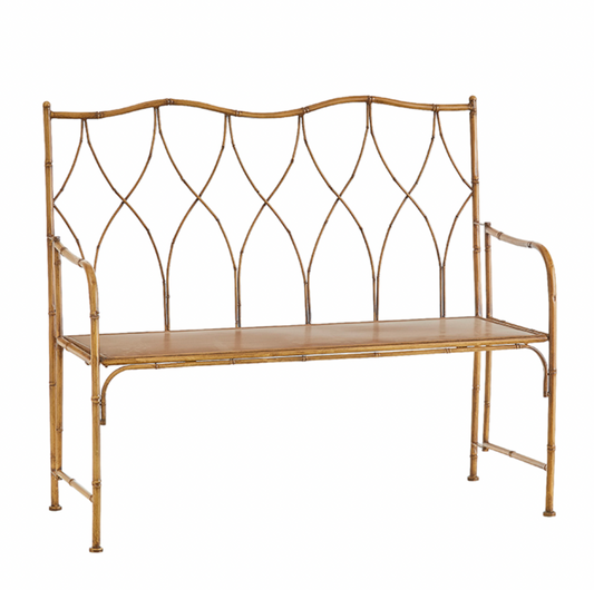 Faux Bamboo Bench