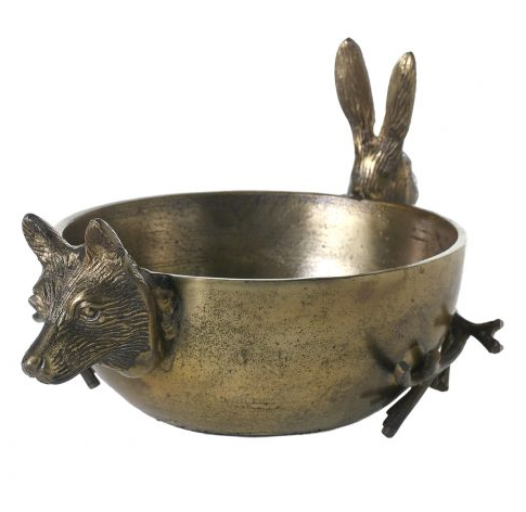 E + E Figurine Handle Bowl