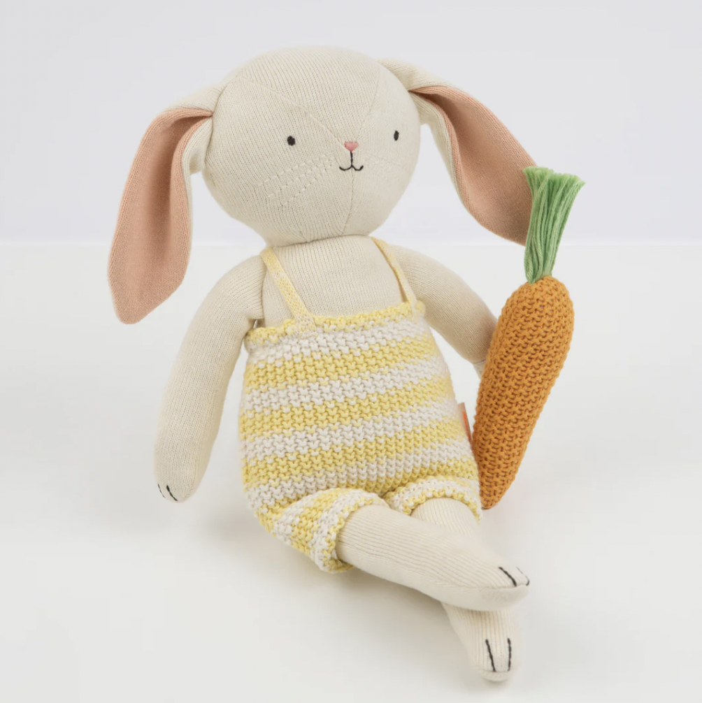 Honey Bunny with Carrot Stuffed Animal