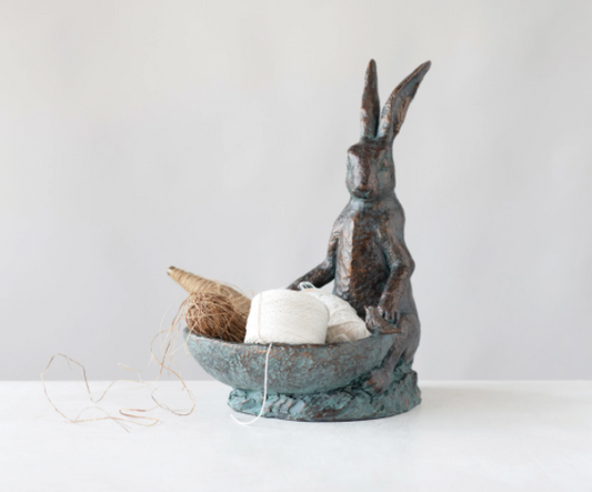 Decorative Rabbit and Bird Decorative Piece