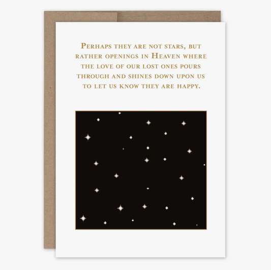 Stars in Heaven Sympathy Card