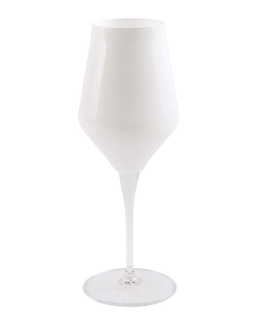 VIETRI Contessa White Water Glass