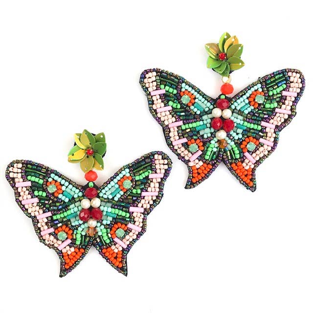 Multi Butterfly Earrings