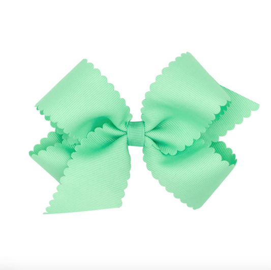 Medium Scalloped Edge Grosgrain Bow
