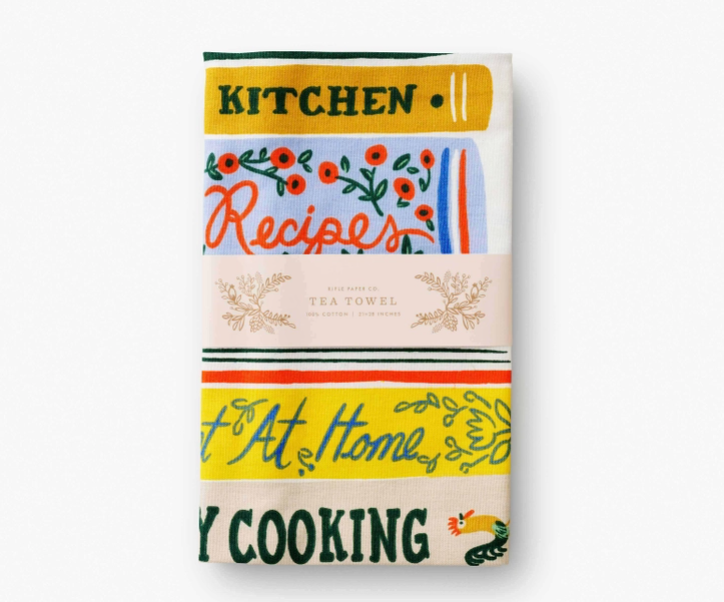 Cookbooks Tea Towel