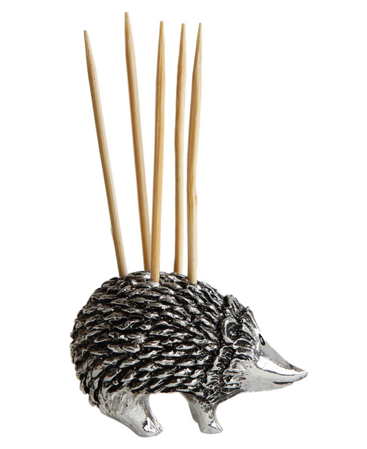 Pewter Hedgehog Toothpick Holder