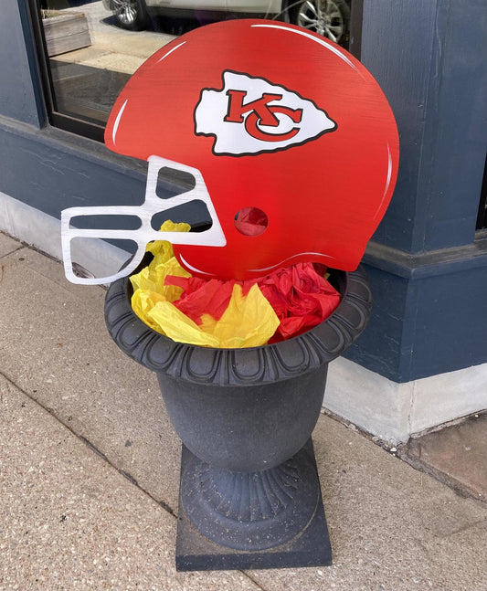 Kansas City Chiefs Helmet Yard Stake