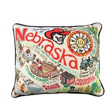 University of Nebraska Embroidered Pillow - Special Order